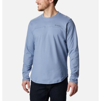 Columbia Rugged Ridge Long Sleeve Crew, Sudaderas Azules Grises Para Hombre | 806793-KYW